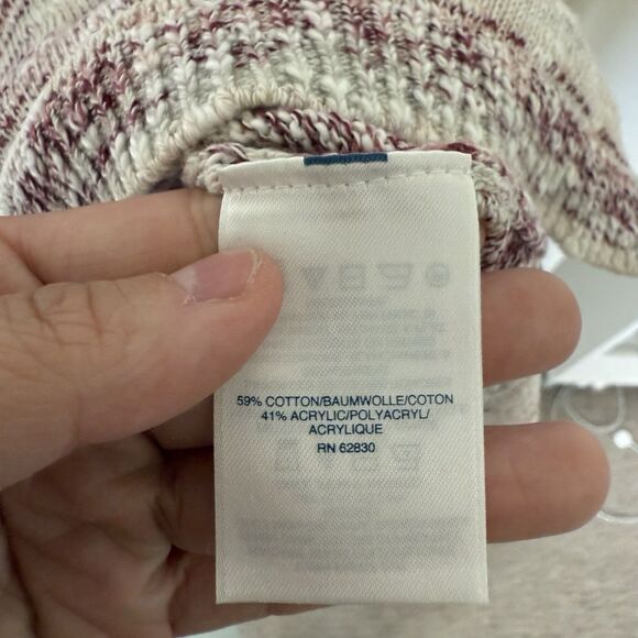 Land’s End Women’s Cotton Blend Ombre Heather Pullover Sweater Casual Basic LP - Picture 5 of 11